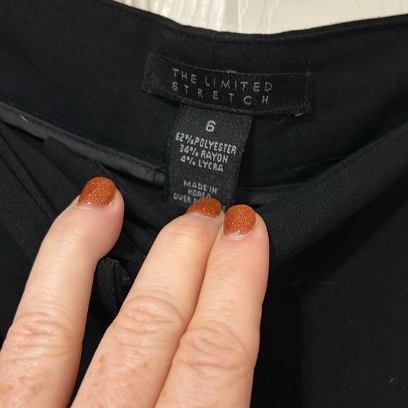 Vintage 90’s The Limited Black Wide Leg Dress Pants - Picture 4 of 9